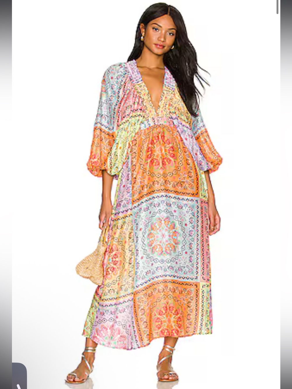 Sundress Tiya Long Dress St Tropez Size XS/Small